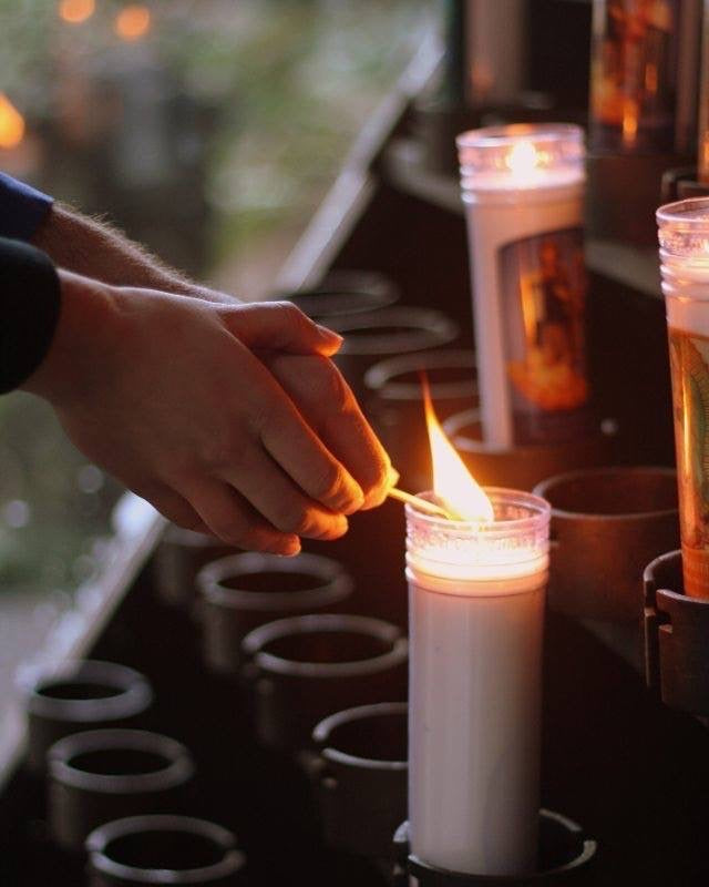 Light a Candle at The Grotto