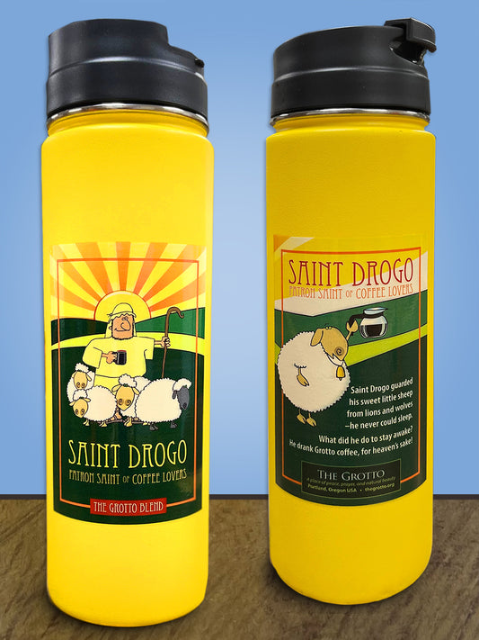 St. Drogo Beverage Container- Yellow